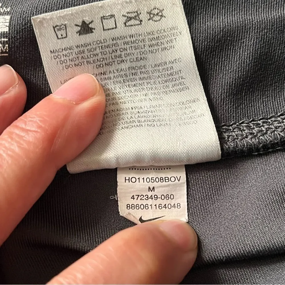 Nike Dri-Fit Dark Gray Pull-On Wide-Leg Yoga Athleisure Pants Size Medium